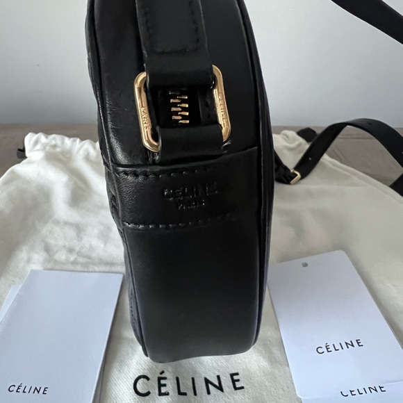 SOLD Celine Black Quilted Leather Shoulder/Crossbody Bag - Picture 7 of 13